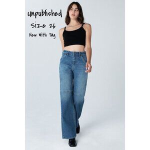 Unpublished Jolene High Rise Mom A-Line Flare in Everlong Size 26 New With Tag